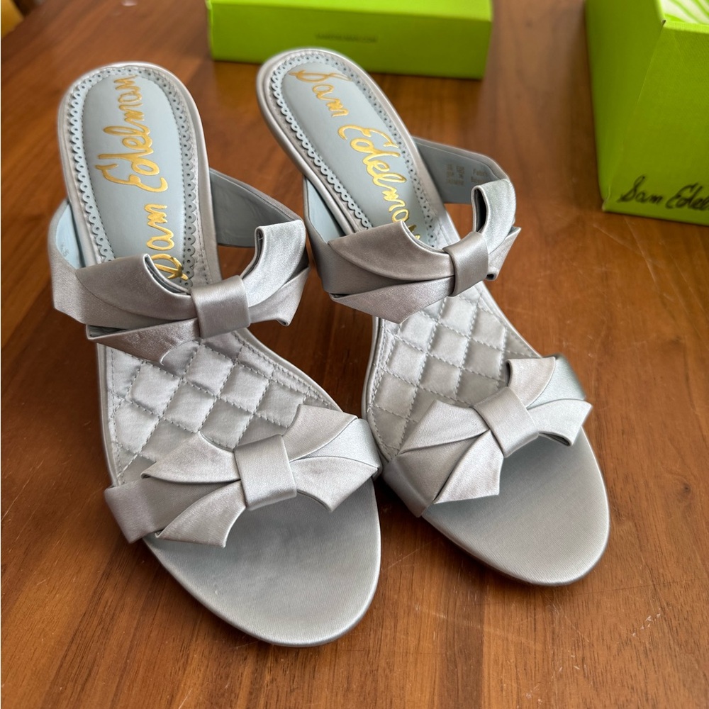 Sam Edelman Jasmine Metallic Bow Sandals